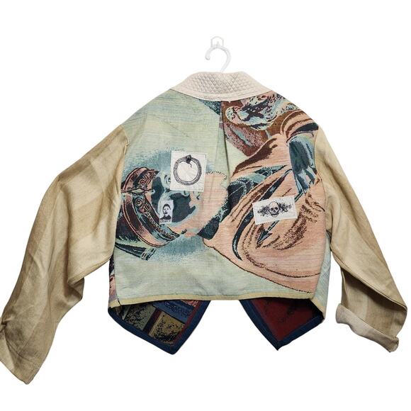 Tapestry One-of-a-Kind Upcycled Art Jacket - Picture 2 of 13